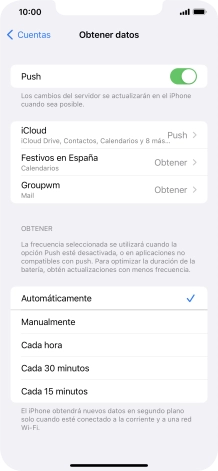 Pulsa el indicador junto a 