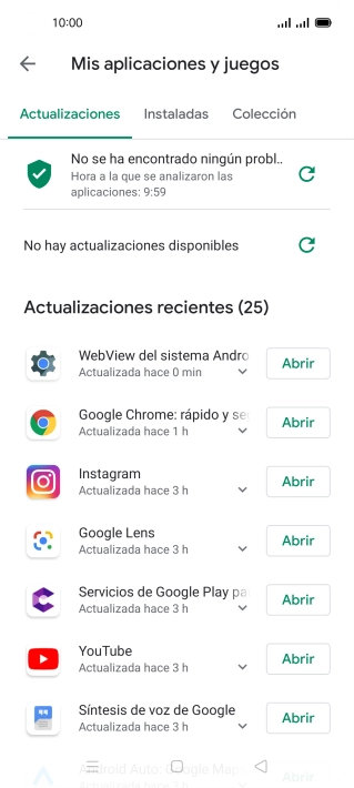 Pulsa Instaladas.