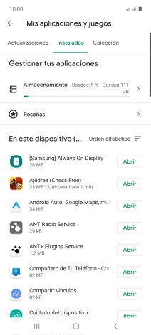 Pulsa la app deseada. Pulsa la app deseada.