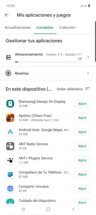 Pulsa la app deseada. Pulsa la app deseada.