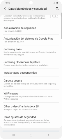 Pulsa Otros ajustes de seguridad.
