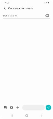 Pulsa en el campo de búsqueda e introduce las primeras letras del nombre del destinatario deseado.