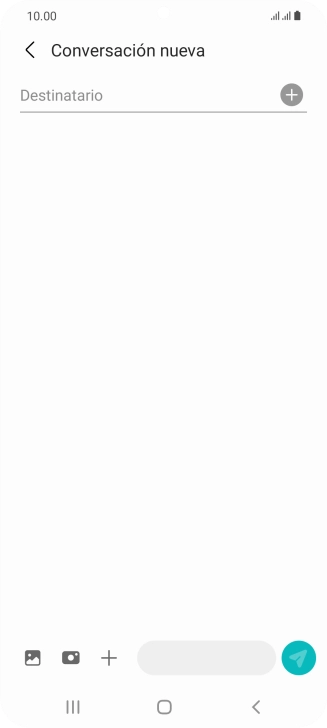 Pulsa en el campo de búsqueda e introduce las primeras letras del nombre del destinatario deseado.