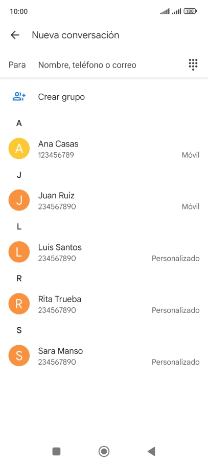 Pulsa en el campo junto a 