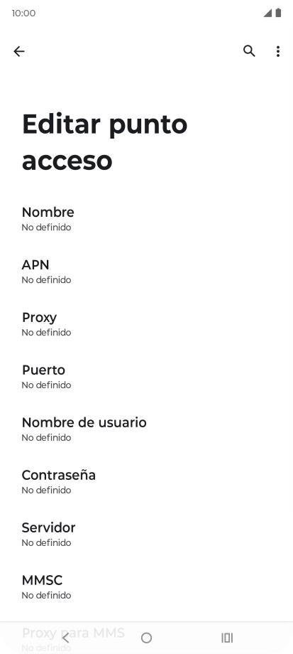 Pulsa Nombre.