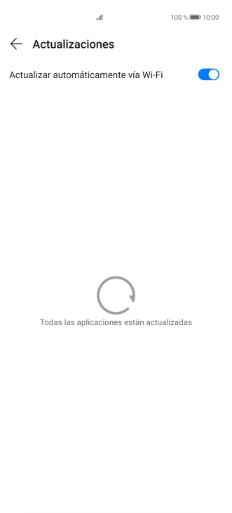 Para activar la actualización automática de apps a través de wifi, pulsa el indicador junto a 