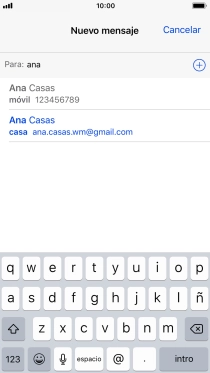 Pulsa el contacto deseado.