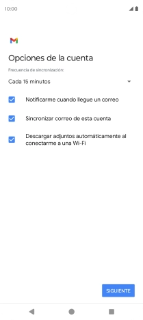 Si aparece en la pantalla esta imagen, tu cuenta de correo electrónico ha sido reconocida y configurada automáticamente. Sigue las indicaciones de la pantalla para introducir más información y terminar la configuración.