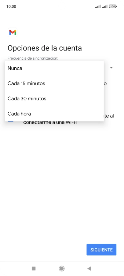 Pulsa el ajuste deseado.