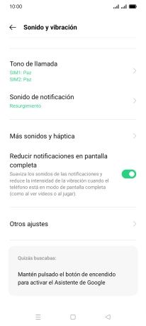 Pulsa Tono de llamada.
