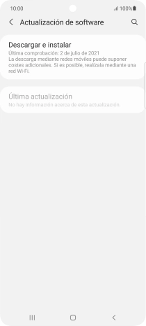 Pulsa Descargar e instalar. Si hay una versión de software nueva disponible, aparecerá ahora en la pantalla. Sigue las indicaciones de la pantalla para actualizar el software del teléfono. Pulsa Descargar e instalar. Si hay una versión de software nueva disponible, aparecerá ahora en la pantalla. Sigue las indicaciones de la pantalla para actualizar el software del teléfono.