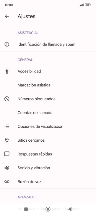 Pulsa Cuentas de llamada.