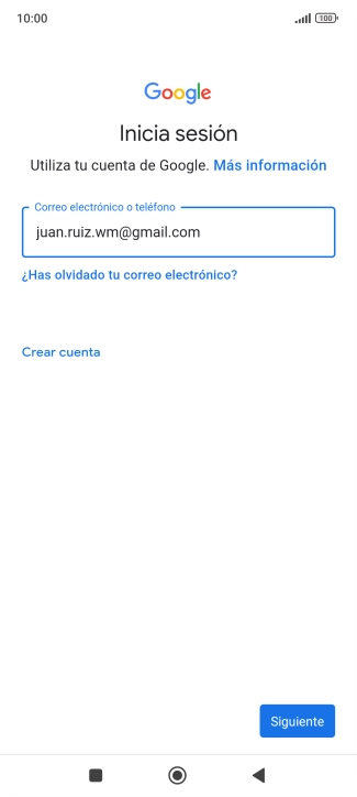 Pulsa Siguiente.