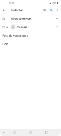 Pulsa el icono de anexos.