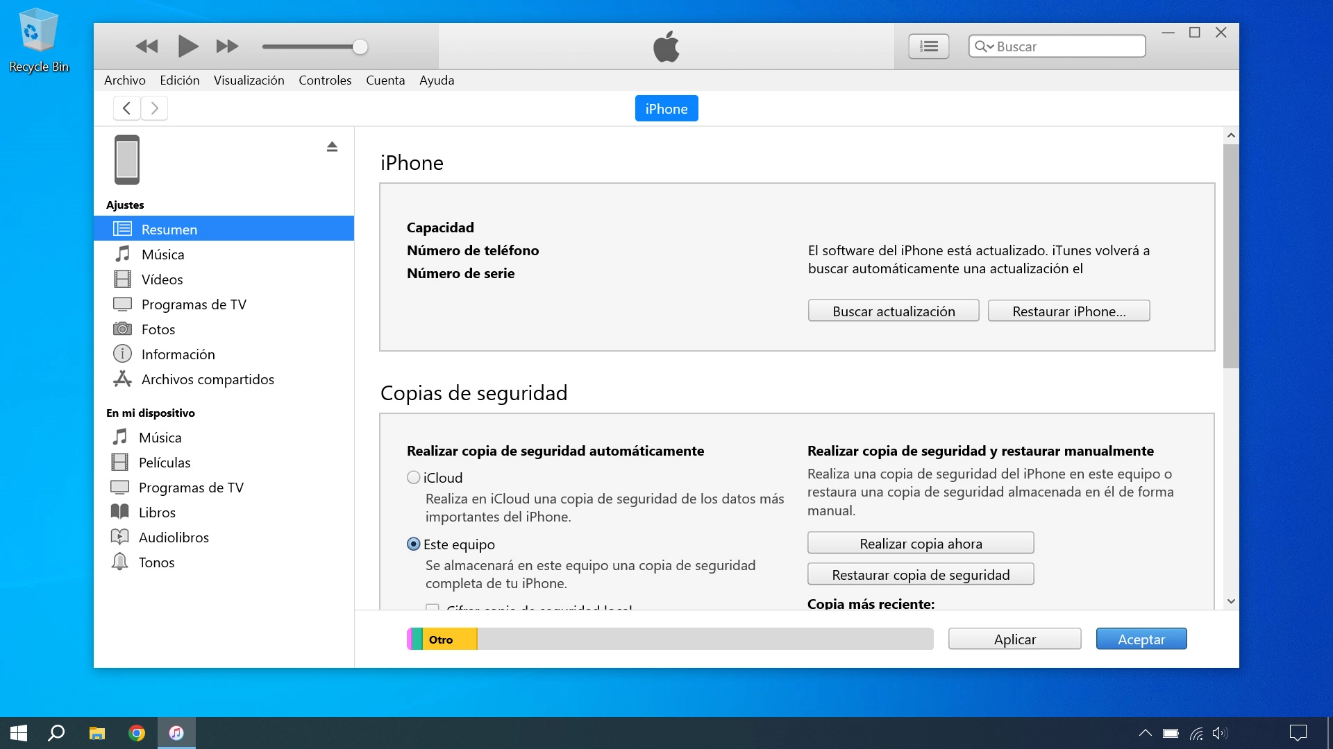 Haz clic en una categoría y sigue las indicaciones de la pantalla para seleccionar los ajustes deseados.