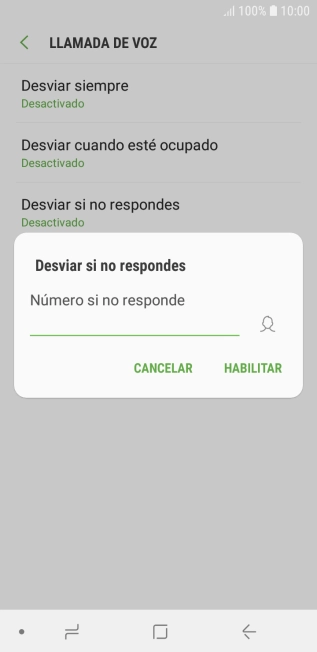 Introduce +34600132000 y pulsa HABILITAR.