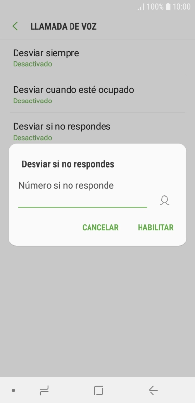 Introduce +34600132000 y pulsa HABILITAR.