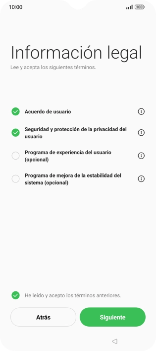 Pulsa Siguiente.