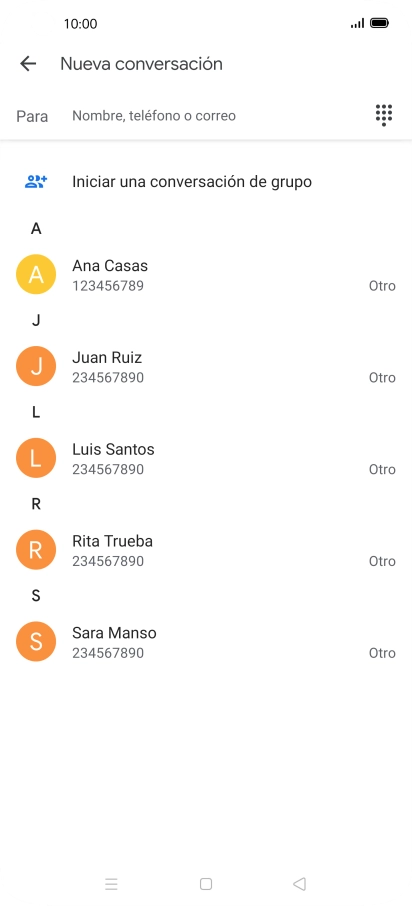 Pulsa en el campo junto a 