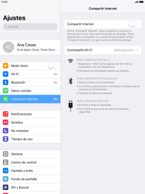 Pulsa el indicador junto a 