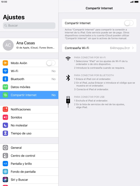 Pulsa el indicador junto a 