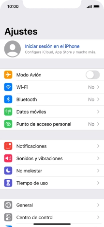 Pulsa Iniciar sesión en el iPhone.