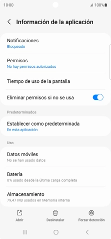 Pulsa Almacenamiento.