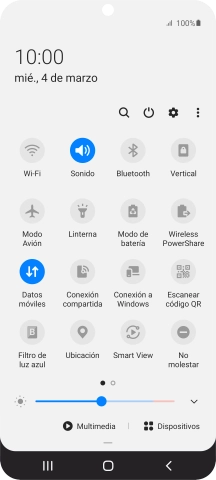 Pulsa el icono de ajustes.