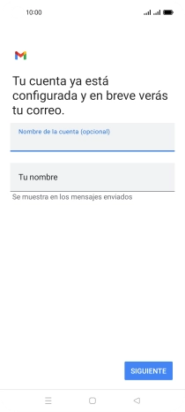 Pulsa Tu nombre e introduce el nombre del remitente.