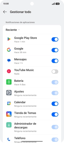 Pulsa la lista desplegable.