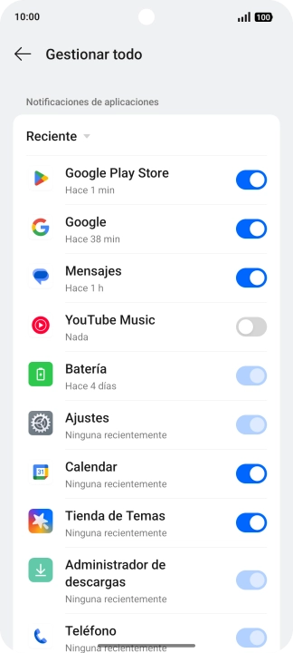 Pulsa la lista desplegable.