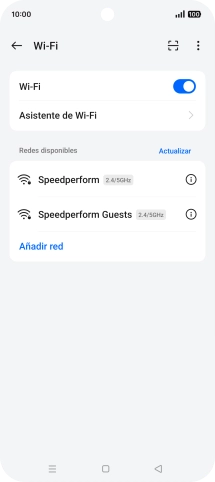 Pulsa la red wifi deseada.