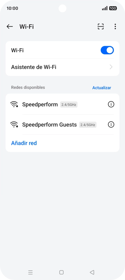 Pulsa la red wifi deseada.