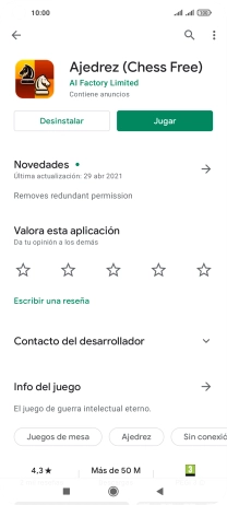 Pulsa Desinstalar.