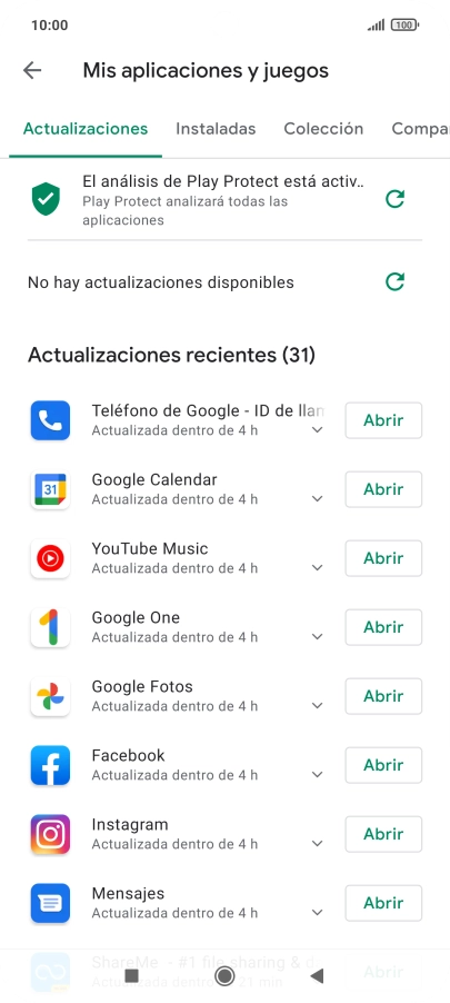 Pulsa Instaladas.