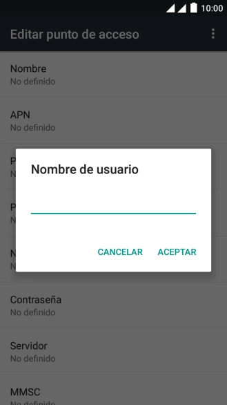 Introduce wap@wap y pulsa ACEPTAR.