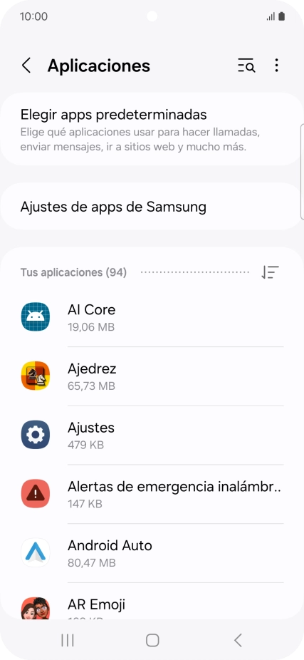 Pulsa la app deseada.
