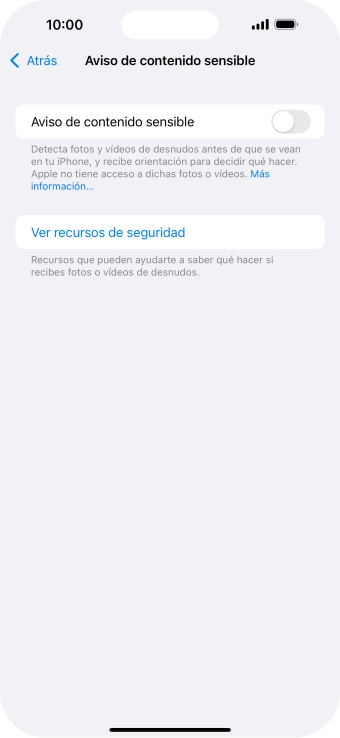 Pulsa el indicador junto a 