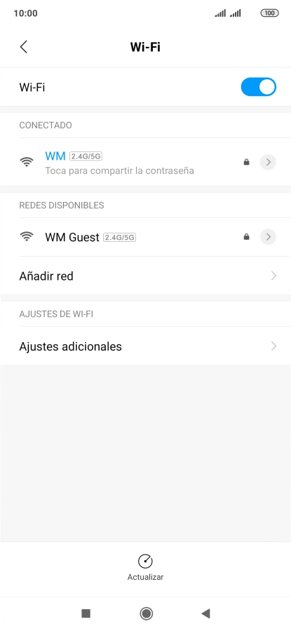 Pulsa la tecla de inicio para terminar y regresar a la pantalla de inicio.