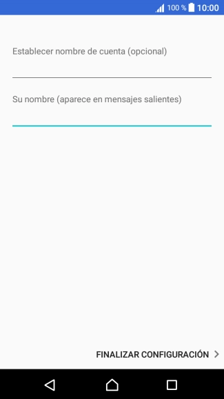 Pulsa FINALIZAR CONFIGURACIÓN.