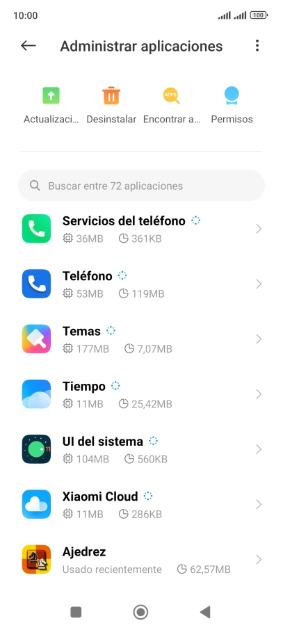 Pulsa la app deseada.