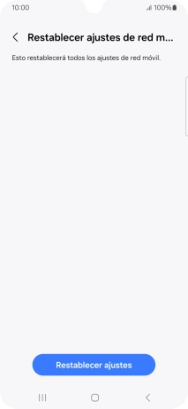 Pulsa Restablecer ajustes.