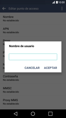 Introduce wap@wap y pulsa ACEPTAR.
