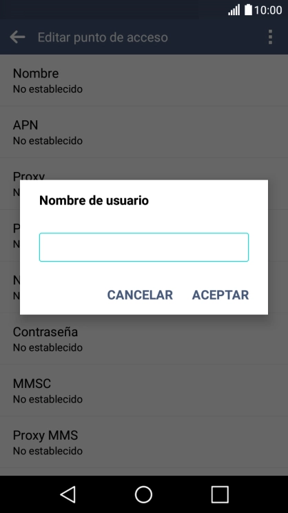Introduce wap@wap y pulsa ACEPTAR.