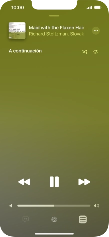 Pulsa el icono de reproducción aleatoria para activar o desactivar la función.