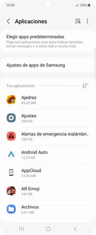 Pulsa la app deseada.