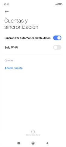 Pulsa Añadir cuenta. Pulsa Añadir cuenta.