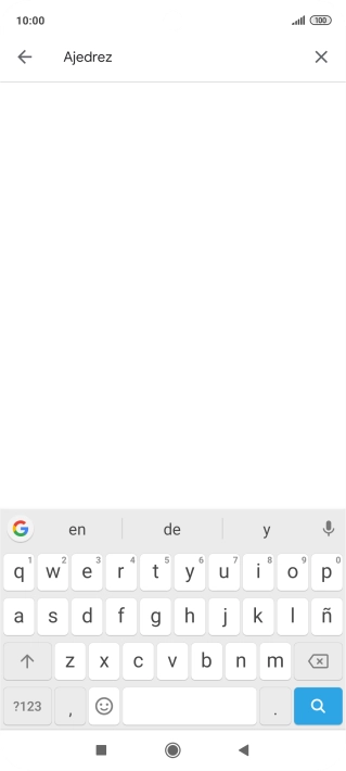 Introduce el nombre del tema o de la app y pulsa el icono de búsqueda. Introduce el nombre del tema o de la app y pulsa el icono de búsqueda.