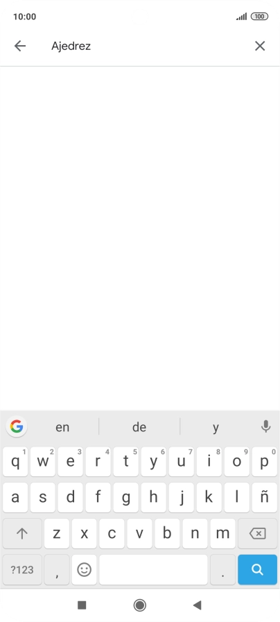 Introduce el nombre del tema o de la app y pulsa el icono de búsqueda. Introduce el nombre del tema o de la app y pulsa el icono de búsqueda.