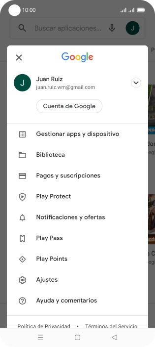 Pulsa Gestionar apps y dispositivo. Pulsa Gestionar apps y dispositivo.